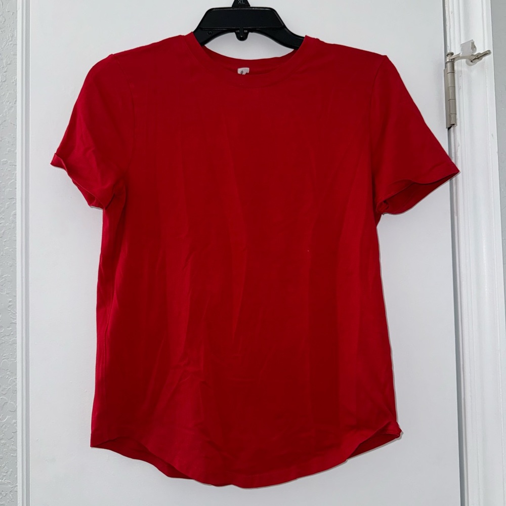 lululemon athletica Women's Crewneck Short Sleeve Tee - Bright Red